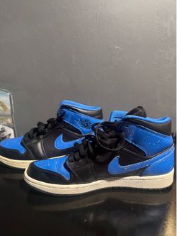 Air Jordan 1 Mid 'Royal Splatter Used Size 9.5