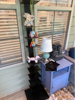 Modern Black Tower bookshelf