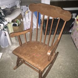 Nice Kids Solid Wood Rocking Chair Only $30
