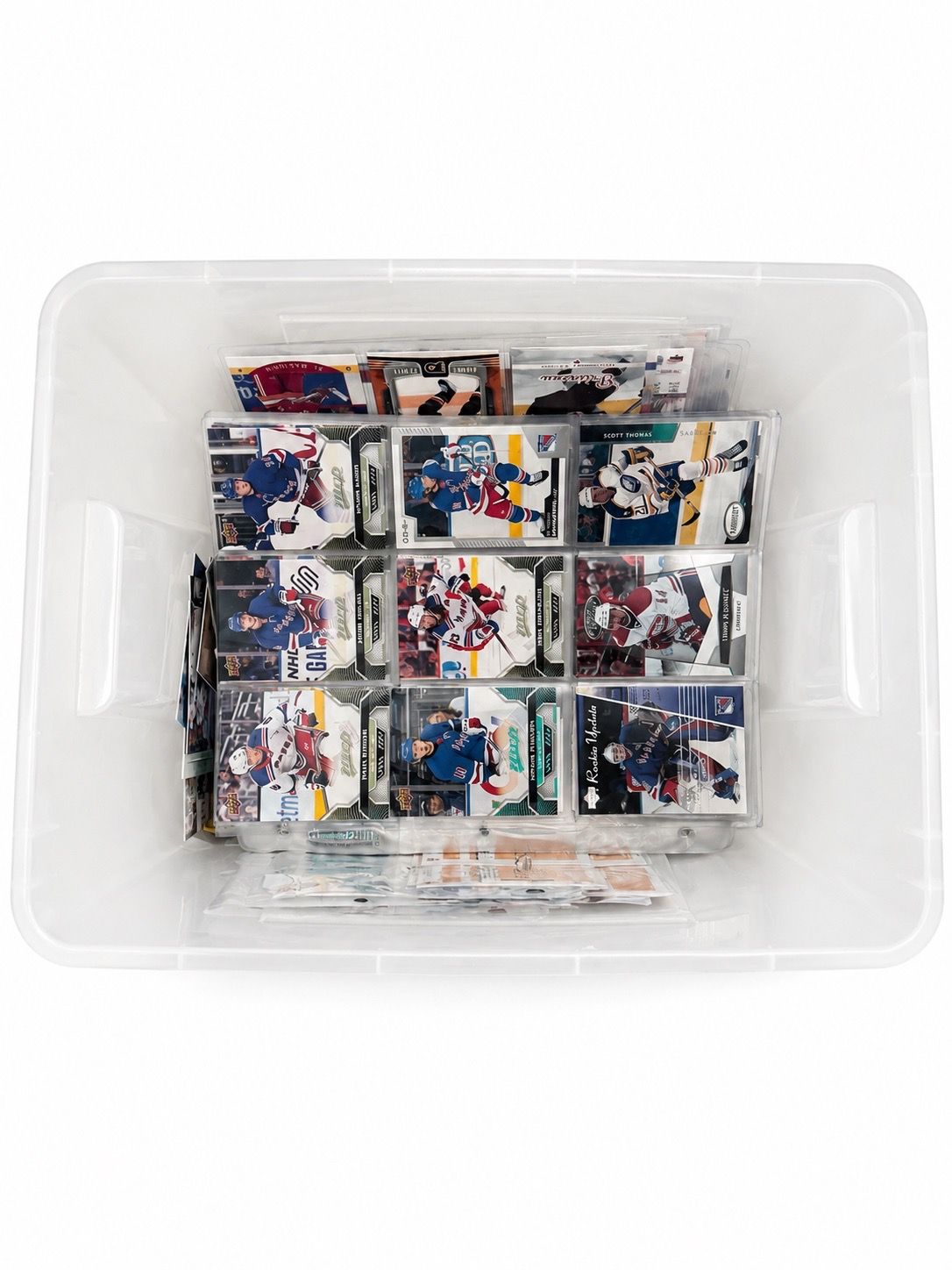 Hundred maybe thousand of hockey cards vintage and current