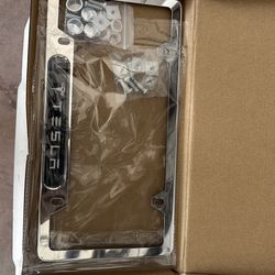 tesla license plate frame