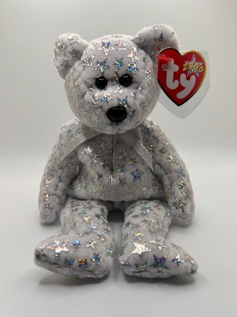 Ty Beanie Baby "The Beginning" Bear 2000 Very Rare RETIRED 2000