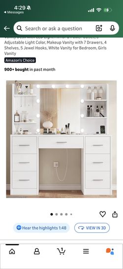 Large Makeup Vanity