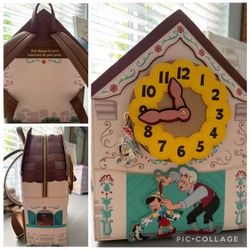 Loungefly Disney Pinocchio Cuckoo Clock Mini Backpack