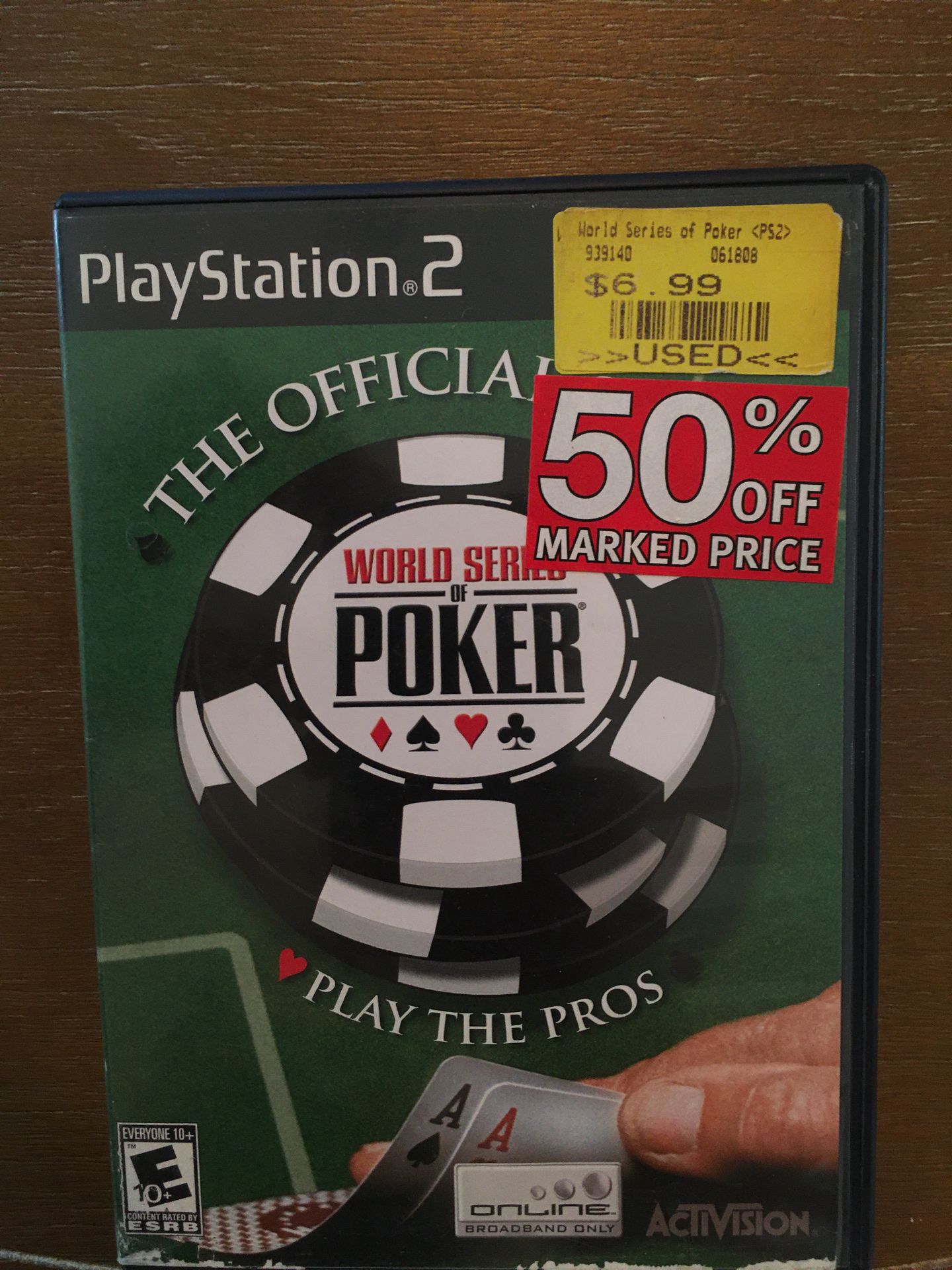 Sony PlayStation ps2 World Series of poker