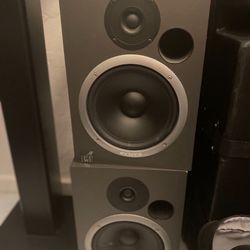 2 Speakers And Amplifier To Play Loud Music At Your Home Party  Bocinas Parlantes Con Amplificador