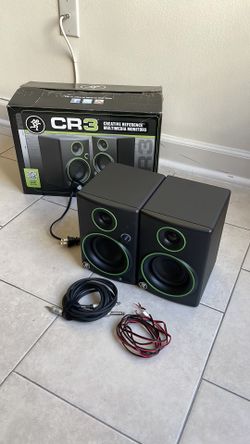 “Mackie CR3 3” Multimedia Monitor Speakers with Cables - Excellent Condition