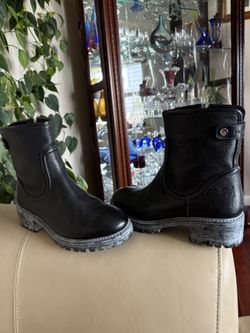 Black leather  Boots By La Martina Lote Italy