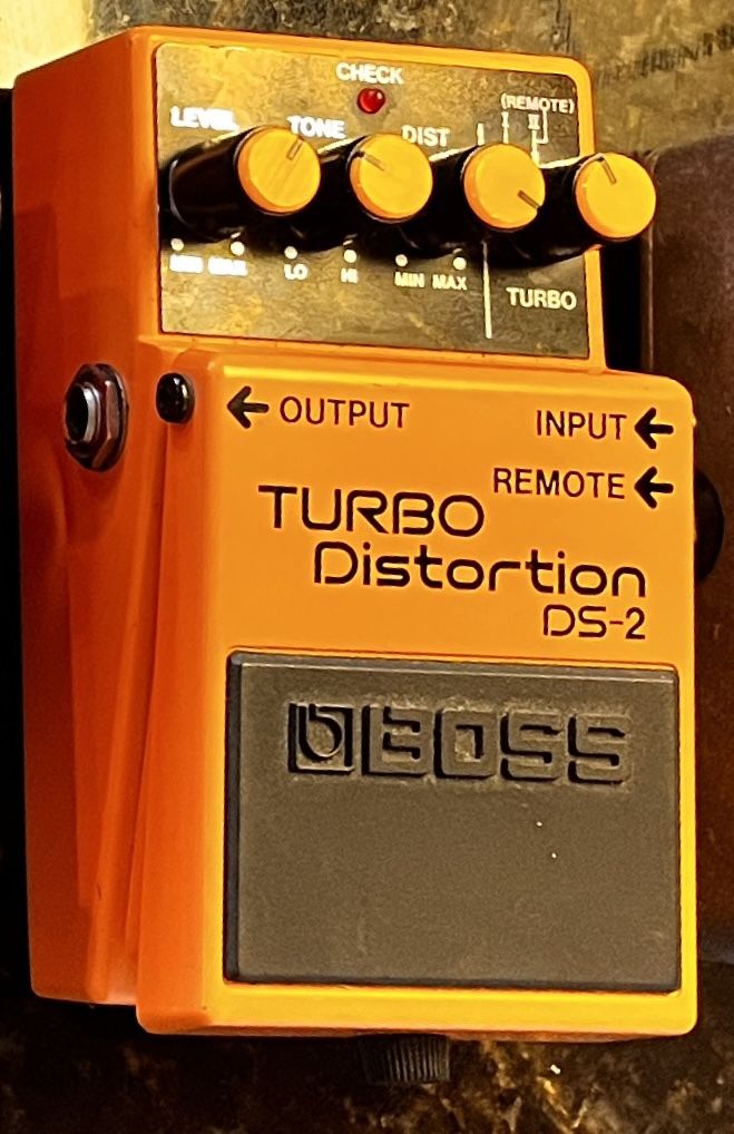 Boss Turbo Distortion DS-2 Guitar Pedal.  