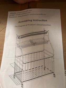 Storage rack with wheels
