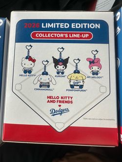 Dodgers Hello Kitty Limited Edition Surprise Plush Clip 2026