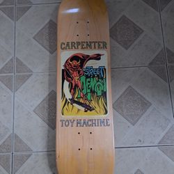 TOY MACHINE SKATEBOARDS BLAKE CARPENTER PRO MODEL THE STREET DEMON LOGO SKATEBOARD DECK SIZE 8.0 