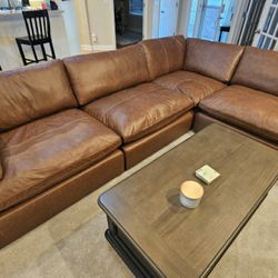 4pc Emilia Leather Sectional New