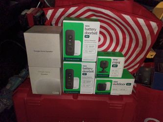 Blink cameras and Google home speaker