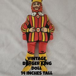 VINTAGE BURGER KING DOLL