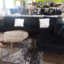 Velvet Sectional 