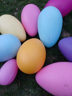 9 Vintage Easter Egg Blowmolds