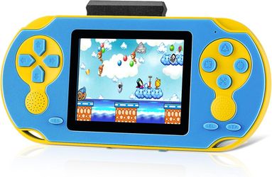 16 Bit Handheld Game Console for Kids, Video Game Console with Built in 230 HD Games, 3.0'' Screen Gaming Consoles with 3 Game Cartridges, Portable Re