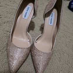 Steve Madden Rose Gold Sparkle Heels