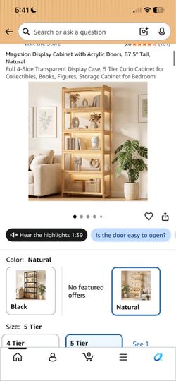 New cabinet with acrylic doors