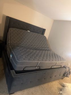 Adjustable Bed Frame with Mattress King Size