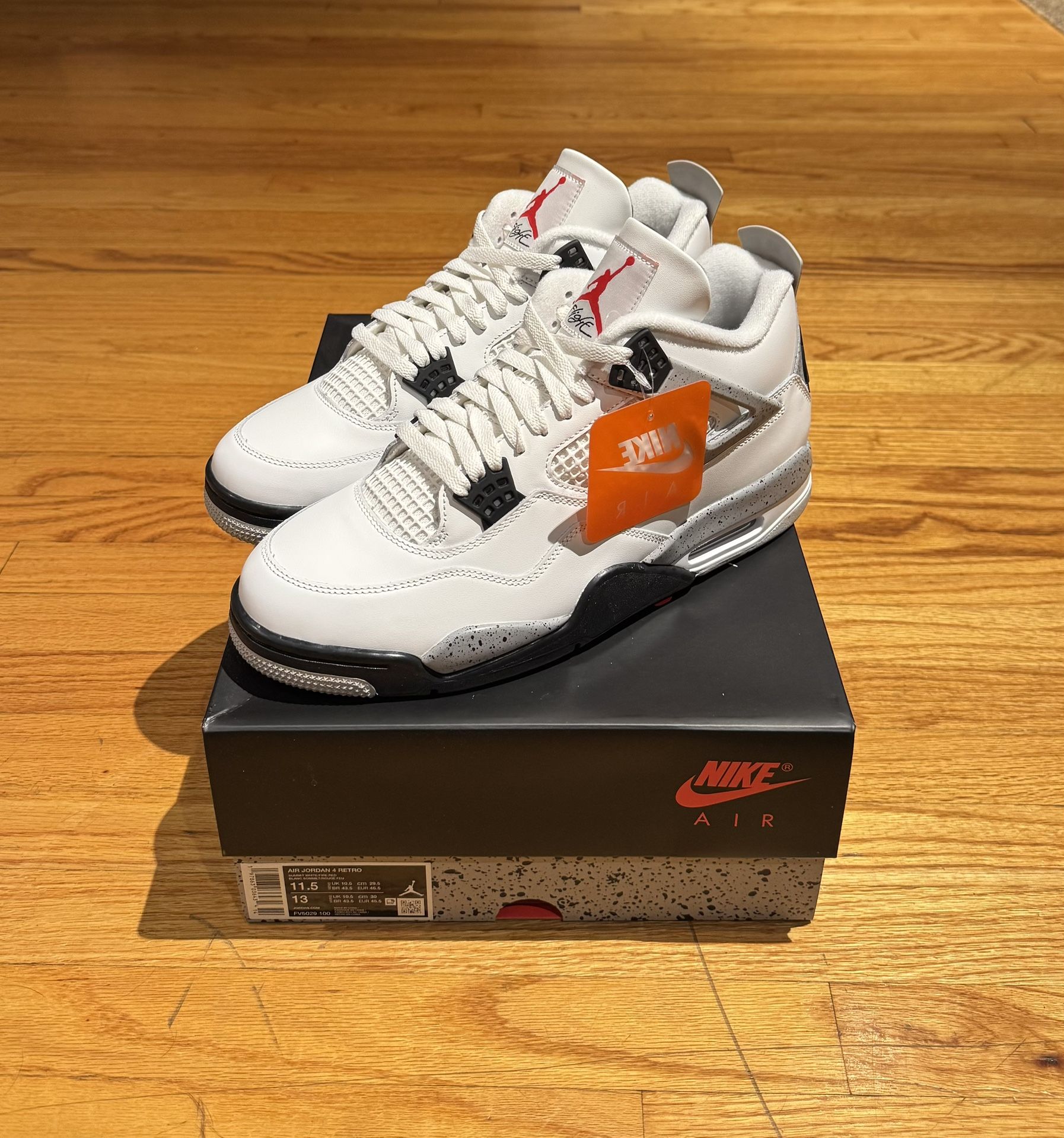 Jordan 4 White Cement 