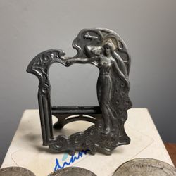 Antique metal picture frame from the 1940s