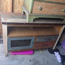 Beach Wood Furniture  Antique Ventage 