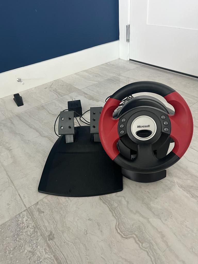 Microsoft Sidewinder Force Feedback Steering wheel and Pedals