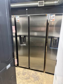 SAMSUNG STAINLESS SIDE BY SIDE REFRIGERATOR 😍