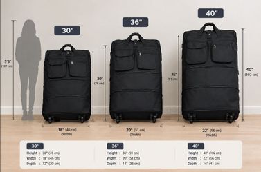 Rolling duffle bags with wheels