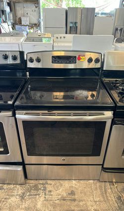 GE Stainless Steel Electric Range Self-Clean
