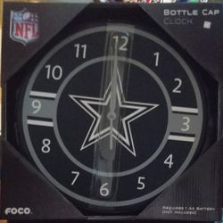 Dallas Cowboys Official NFL Bottle Cap Wall Clock