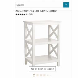 White accent table. I have 2. See specs.