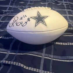 Ezekiel Elliott Signed Cowboys Football