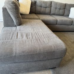 Gray Sectional Sofa Couch Sala 