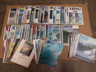 Vintage surfer magazines
