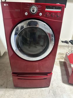 LG Gas Front load Dryer with Pedestal