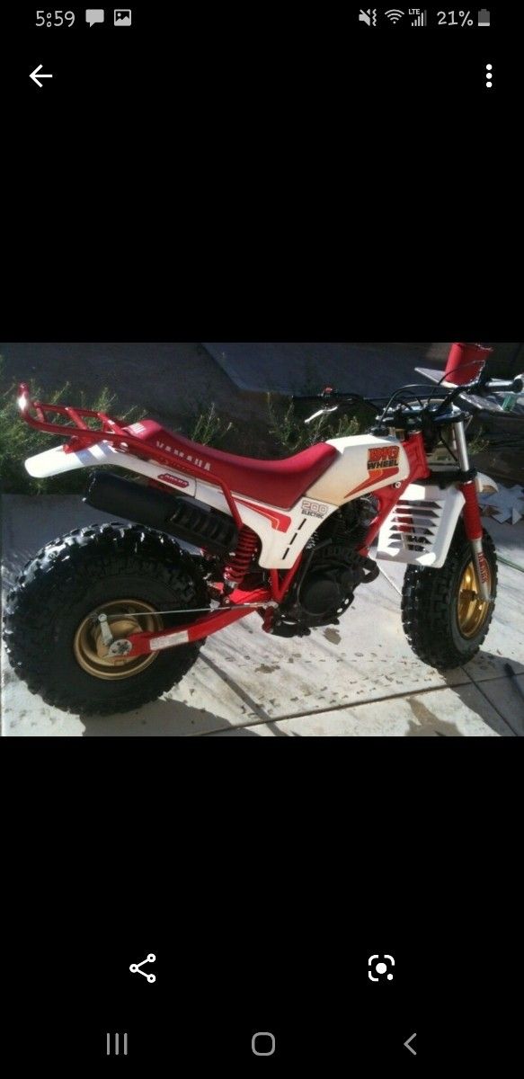 1986 yamaha bw200 rare bike runs good asking 2500 obo it