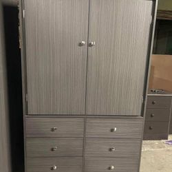 Grey 6 Drawer Closet 