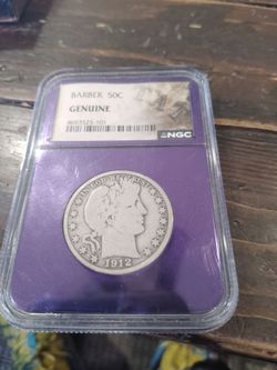 1912 barber half dollar silver