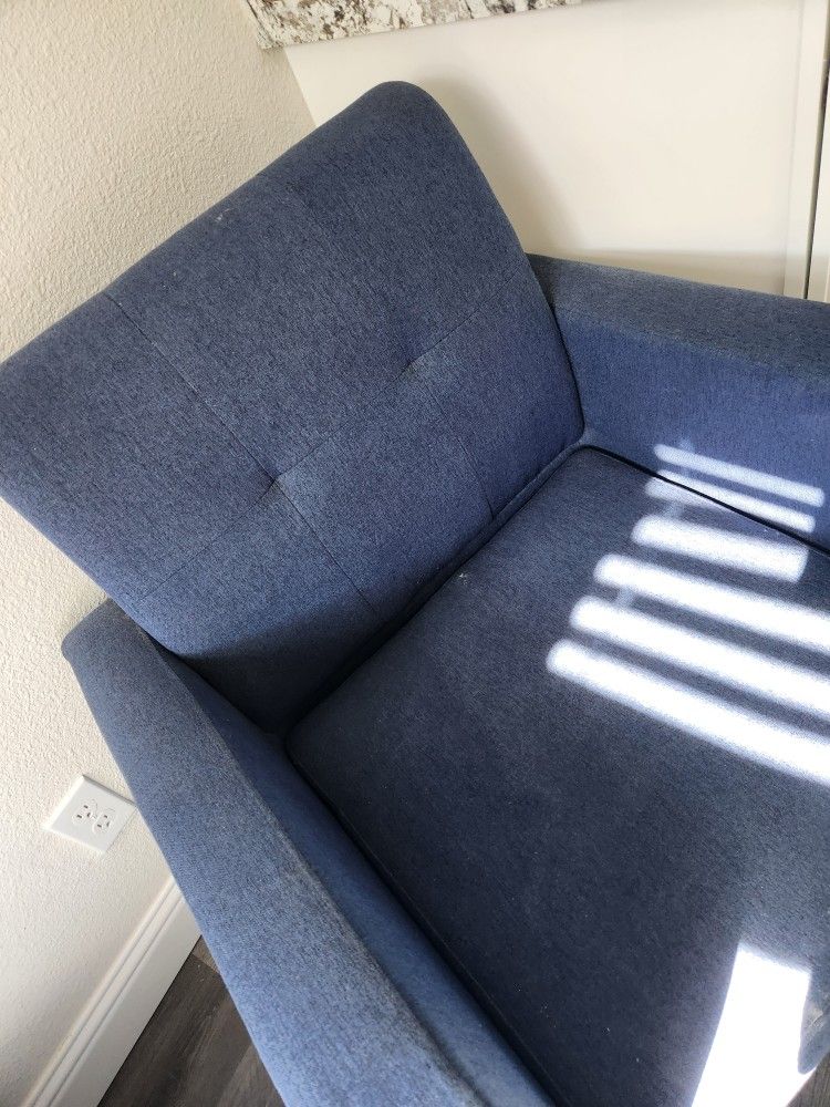 Pair Blue Chairs