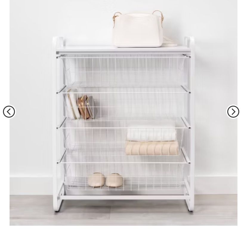 Bright room Brand 4 Shelf Metal Organizer