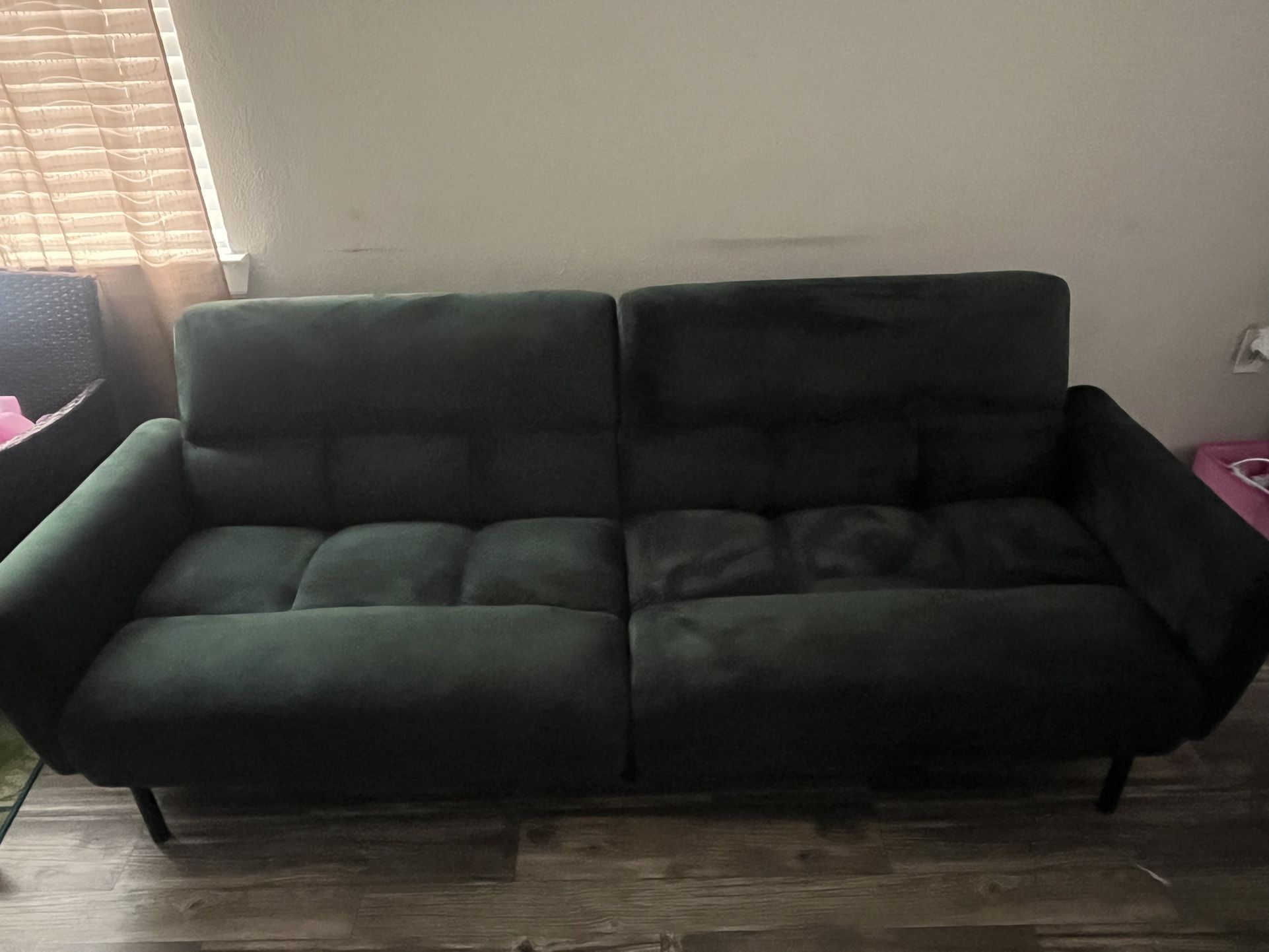 Emerald green couch