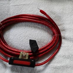 1200 Watt Heavy Duty Audio Cable With Fuse In Line