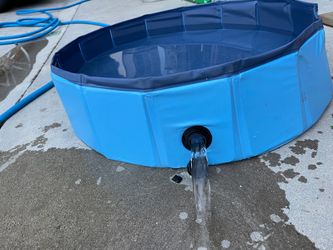 Foldable Pet Pool with Drain Plug