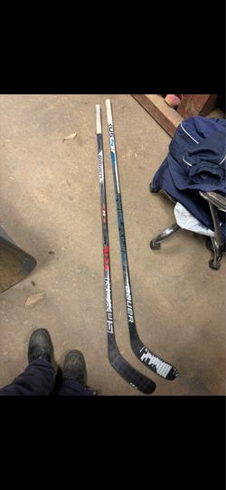 Two Hockey sticks