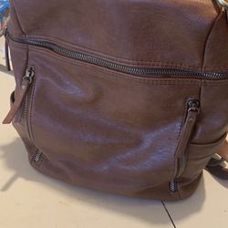 leather back pack 