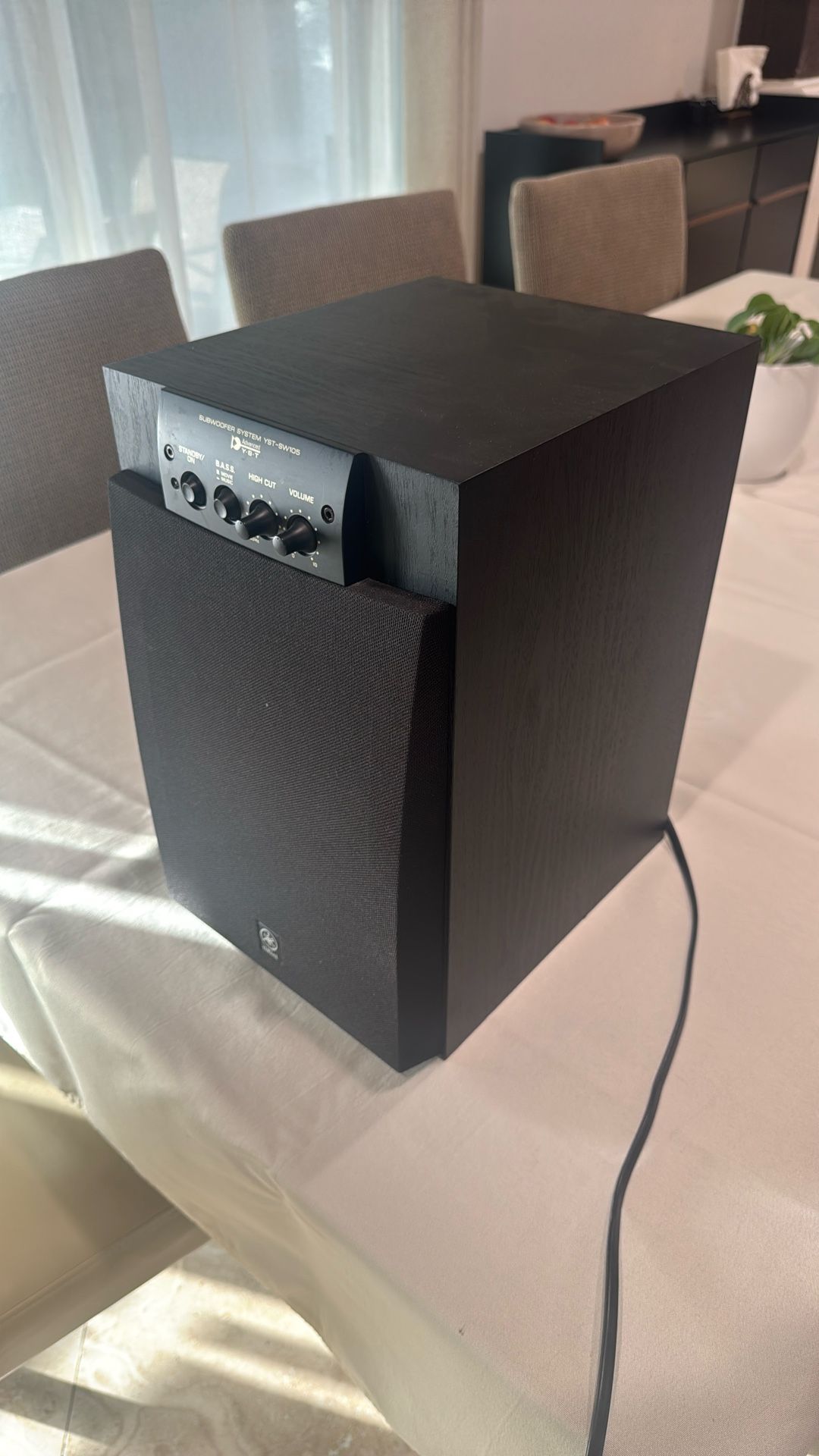 Yamaha Model Number YST-SW105 Subwoofer