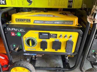 5300/4250-Watt Recoil Start Dual Fuel Portable Generator w/ Free 3-Year Warranty for RV and Home